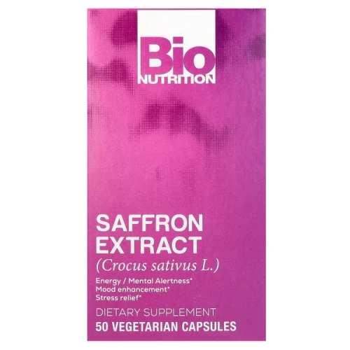 Bio Nutrition Saffron Extract 88.5 mg 50 Vegetarian Capsules