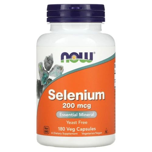 NOW Selenium 200 mcg (Yeast-Free) 180 Veg Capsules
