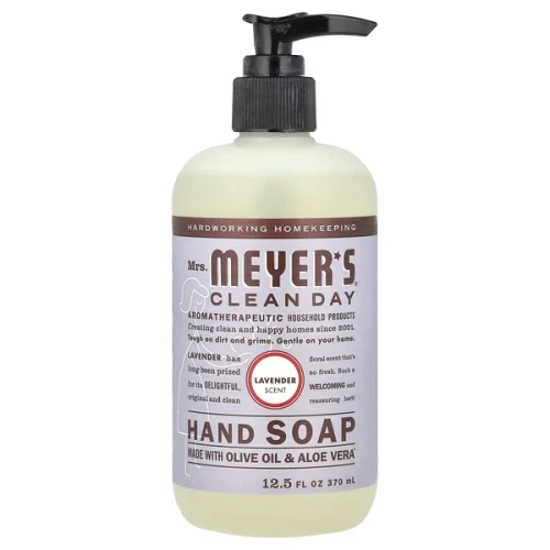 Mrs. Meyer's Clean Day Hand Soap With Olive Oil & Aloe Vera (LAVENDER) 12.5 fl oz