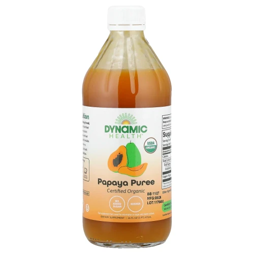 Dynamic Health Certified Organic Papaya Puree Concentrate 16 fl oz
