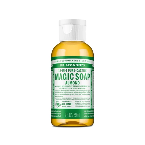 Dr. Bronner's 18-in-1 Pure Castile Liquid Magic Soap ALMOND 2 fl oz