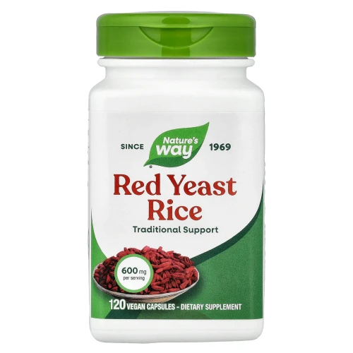 Nature's Way Red Yeast Rice 600 mg 120 Vegan Capsules 