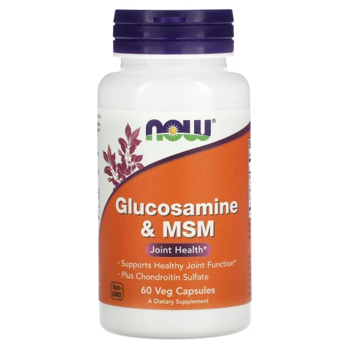 NOW Glucosamine & MSM with Chondroitin 60 Capsules