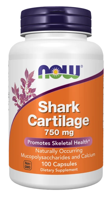 NOW Shark Cartilage 750 mg 100 Veg Capsules 