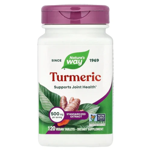 Nature's Way Turmeric 500 mg 120 Vegan Tablets
