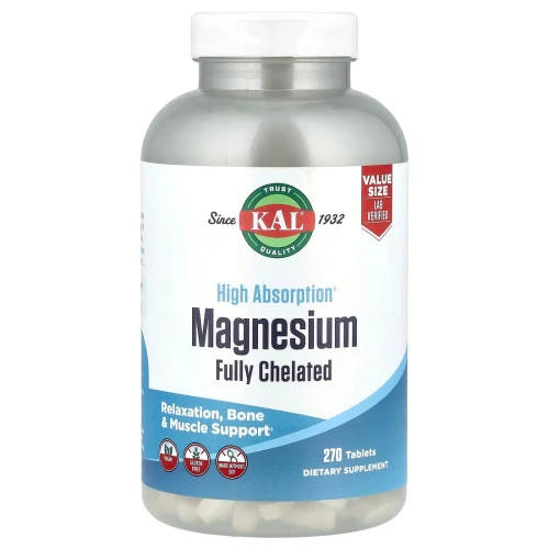 KAL High Absorption Magnesium Fully Chelated 270 Tablets