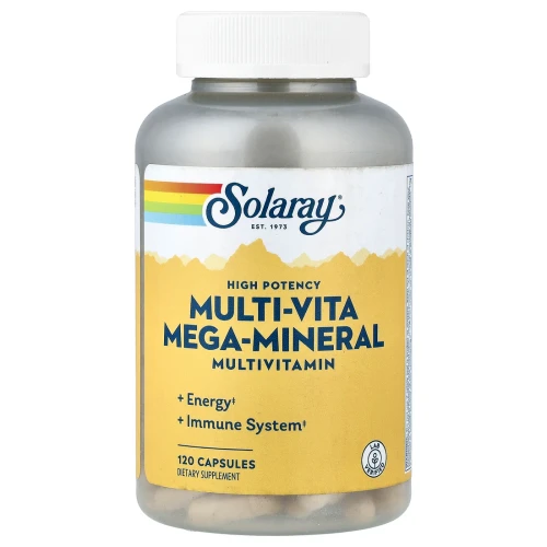 Solaray High Potency Multi-Vita Mega-Mineral Multivitamin 120 Capsules