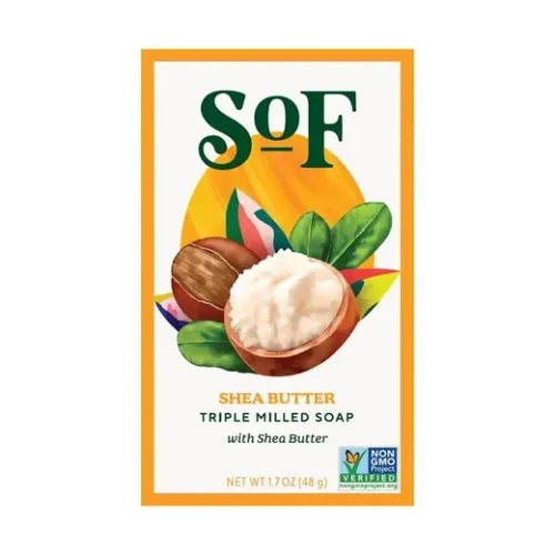 South of France Shea Butter Triple Milled Bar Soap 1.7  oz (1 Single Bar)