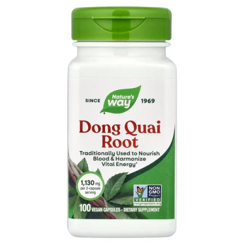 Nature's Way Dong Quai Root 1,130 mg 100 Vegan Capsules