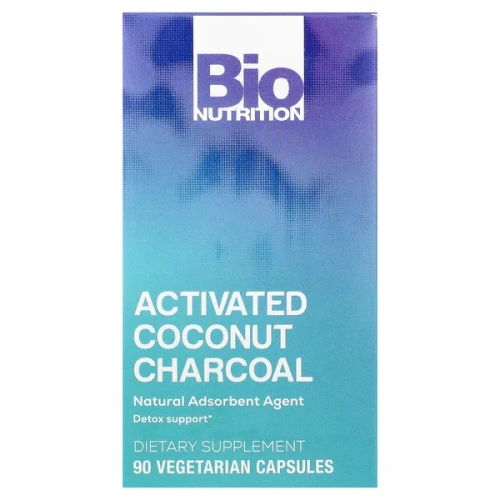 Bio Nutrition Activated Coconut Charcoal 520 mg 90 Vegetarian Capsules 
