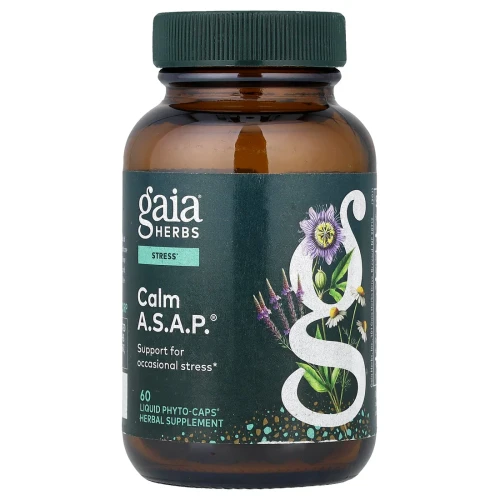 GAIA Herbs Calm A.S.A.P 60 Vegan Liquid Phyto-Caps