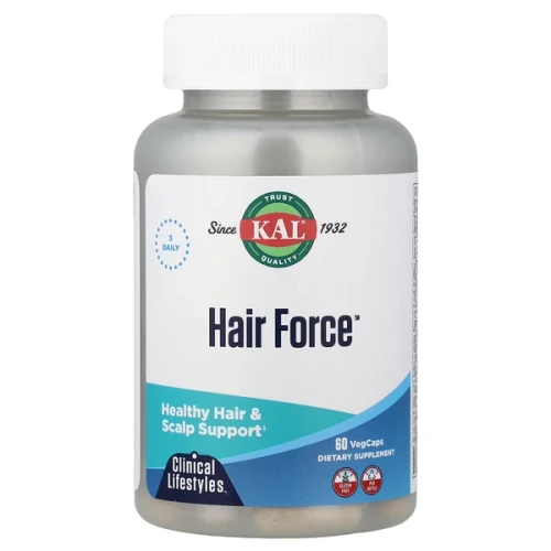 KAL Hair Force 60 Veg Caps (3 Daily)