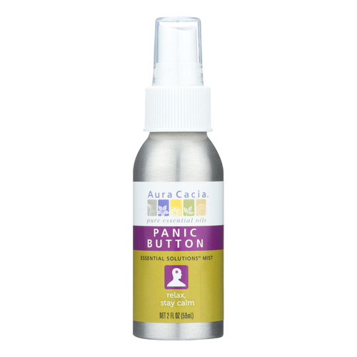 Aura Cacia - Essential Solutions Mist Panic Button - 2 Fl Oz Aura Cacia - Essential Solutions Mist Panic Button - 2 Fl Oz