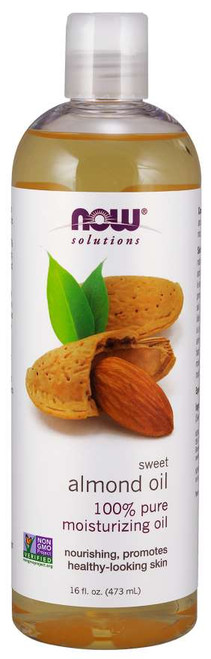 NOW® Solutions 100% Pure Sweet Almond Oil - 16 fl. oz.  NOW® Solutions 100% Pure Sweet Almond Oil - 16 fl. oz.