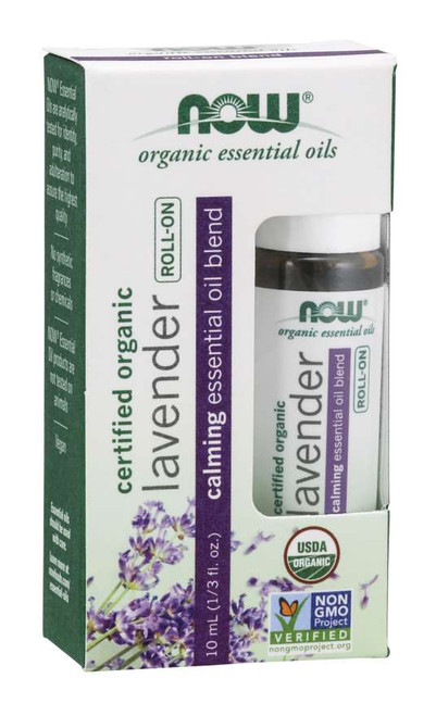 Lavender Essential Oil Blend, Organic Roll-On - 10 mL