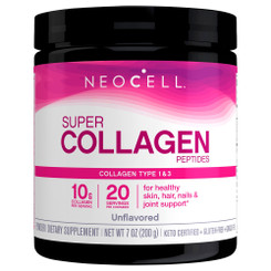 Neocell Corporation, Super Collagen Peptides Collagen Type 1 And 3 Unflavored Powder, 1 Each, 7 Oz

