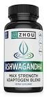 ZHOU Ashwagandha Max Strength Adaptogen Blend 60 Veggie Capsules