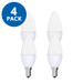 LED Frosted Candelabra Lamp 5 Watt E12 base (4-pk)