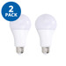 LED 12W A-lamp 3-way, 2-pk