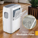 23 Pint Whirlpool Dehumidifier with Removable Washable Filter