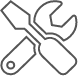 Screwdriver and Wrench crossed