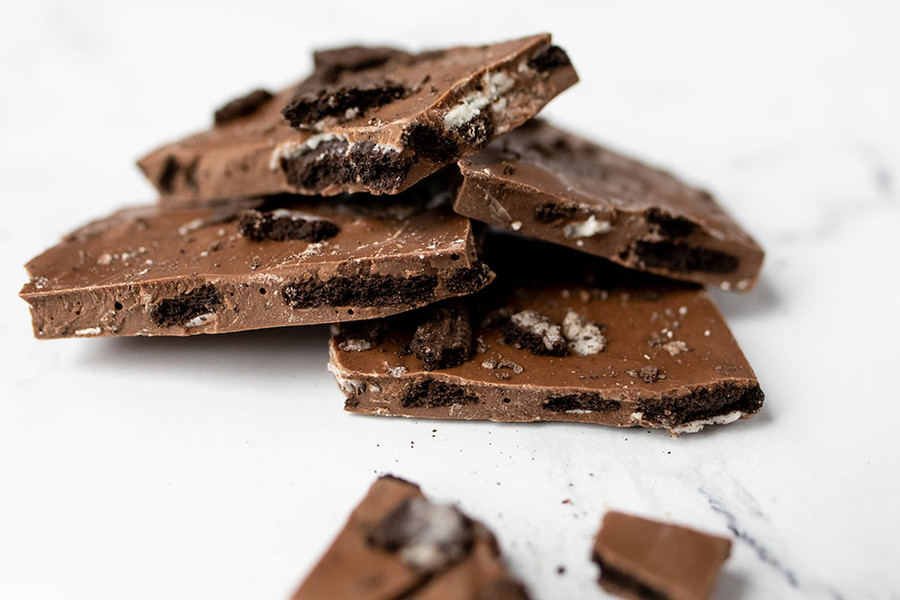 Milk Chocolate Cookies and Cream Bark
