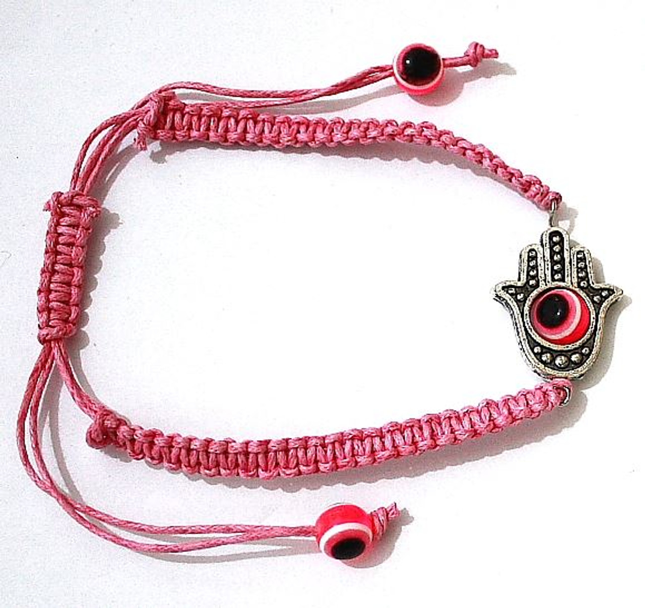 Lot Pink Evil Eye Bracelets STRING Kabbalah good Lucky Charm