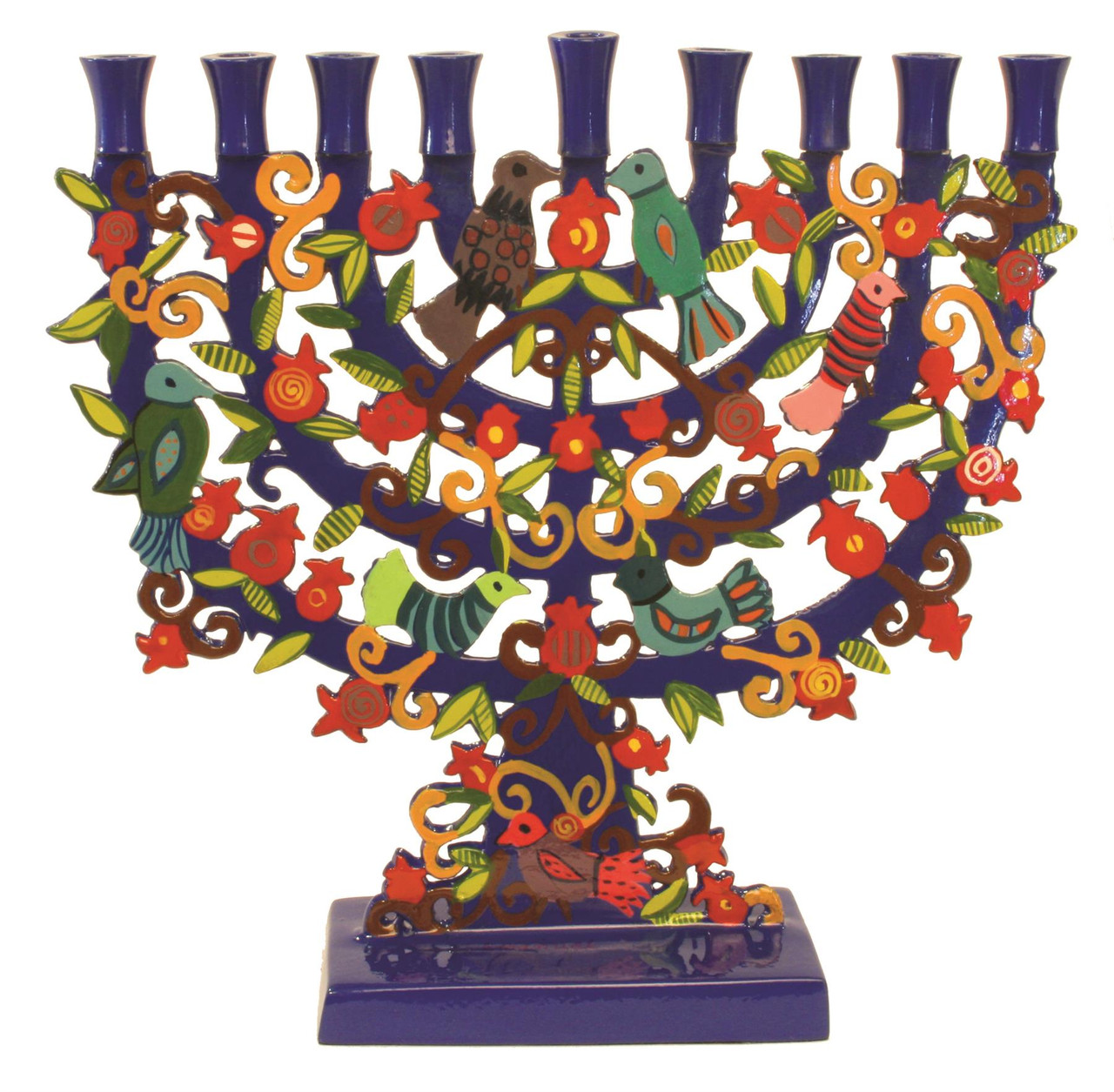 Yair Emanuel lamp Menorah Hanukkah 9 Branch Candles Holder