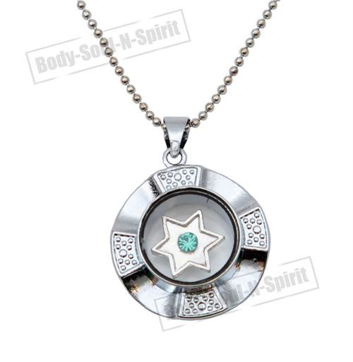 Holy Hamsa Pendant Necklace lucky charm Star Jewish Judaica Kabbalah spiritual Holy Hamsa Pendant Necklace lucky charm Star Jewish Judaica Kabbalah spiritual