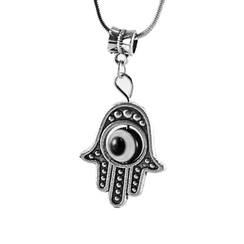 Black Hamsa Hand of Fatima EVIL EYE kaballah Necklace Lucky charm Choker karma Pendant  Black Hamsa Hand of Fatima EVIL EYE kaballah Necklace Lucky charm Choker karma Pendant