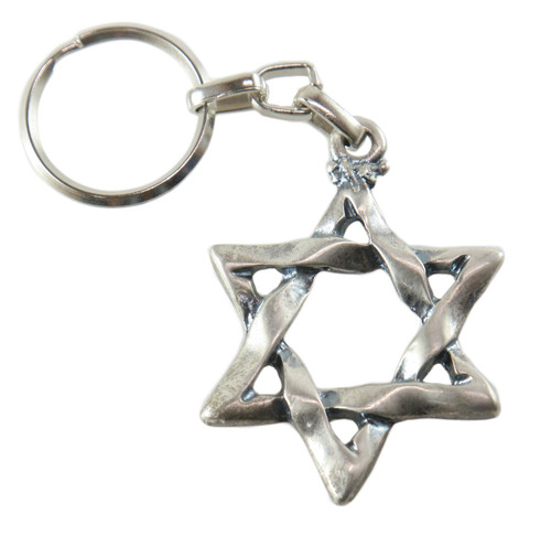 "STAR OF DAVID" Charm Key Ring Chain Jewish Israel Judaica Kabbalah Pendant Gift "STAR OF DAVID" Charm Key Ring Chain Jewish Israel Judaica Kabbalah Pendant Gift