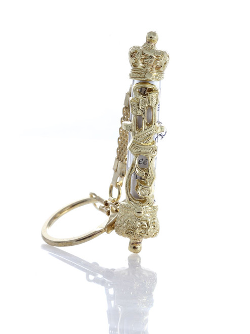 JERUSALEM Israel Mezuza Key Chain Gold Judaism Amulet Pendant Lucky Charm JERUSALEM Israel Mezuza Key Chain Gold Judaism Amulet Pendant Lucky Charm