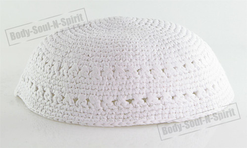 White Knitted Kippah Yarmulke Tribal Jewish Yamaka Kippa Israel Hat Covering Cap White Knitted Kippah Yarmulke Tribal Jewish Yamaka Kippa Israel Hat Covering Cap
