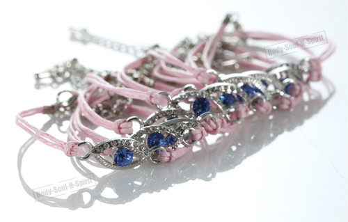 Lot Pink Evil Eye Bracelets STRING Kabbalah good Lucky Charm Jewelry