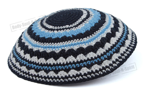Holy sacred Yarmulke Knitted Tribal Jewish Yamaka Kippa Israel Hat Covering Cap