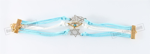 Spiritual Holy proection 3 STRINGS Bracelet Kabbalah pendents Hamsa Lucky Charm