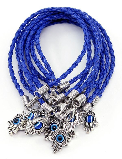 Lot Hamsa Hand String Blue Evil Eye Lucky Spiritual Bracelets Success Protection Lot Hamsa Hand String Blue Evil Eye Lucky Spiritual Bracelets Success Protection