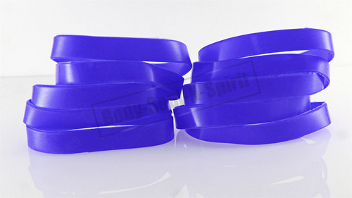 Blank Blue Silicone Wristband powerful Rubber Bracelet good karma Bangle gift
