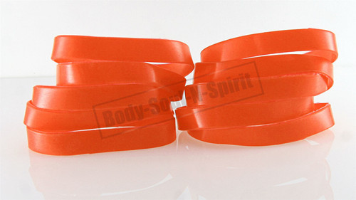 Blank Orange Silicone Wristband powerful Rubber Bracelet good karma Bangle gift