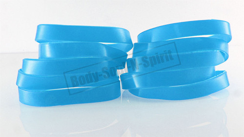 Lot Blank Sky Silicone Wristband powerful Rubber Bracelet good karma Bangle gift