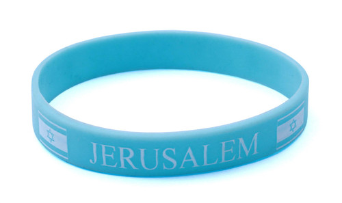 Sky Jerusalem Silicone Wrist powerful Rubber Bracelet karma Israel Bangle gift