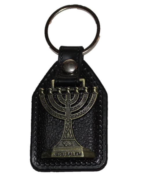 Israel MENORAH Gold tone Key Ring Chain Judaism holy Jerusalem Gift Pendant Israel MENORAH Gold tone Key Ring Chain Judaism holy Jerusalem Gift Pendant