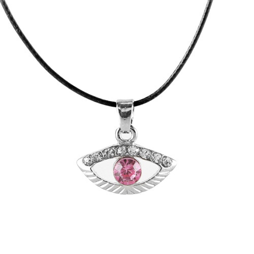 Pink Rose Evil Eye Spiritual Necklaces LUCKY charm Pendant Judaica Kabbalah Pink Rose Evil Eye Spiritual Necklaces LUCKY charm Pendant Judaica Kabbalah