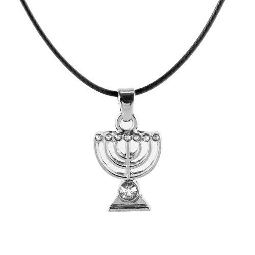 White Jewish MENORAH Hanukkah lamp Necklace Israel Kabbalah Judaica Jewelry gift White Jewish MENORAH Hanukkah lamp Necklace Israel Kabbalah Judaica Jewelry gift
