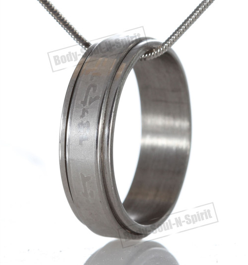 Stylish Ring Hoop Circle Pendant Shema Israel Silver Necklace Fashion Jewelry Stylish Ring Hoop Circle Pendant Shema Israel Silver Necklace Fashion Jewelry