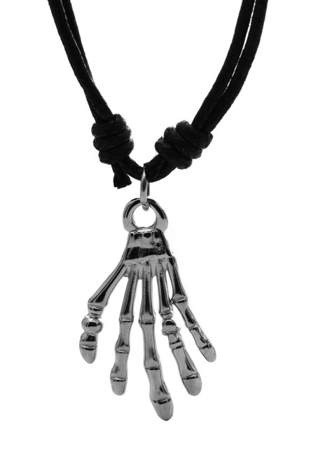 Skeleton Hand Punk Gothic Bones Skull Pendant Necklace fashion cool stylish gift