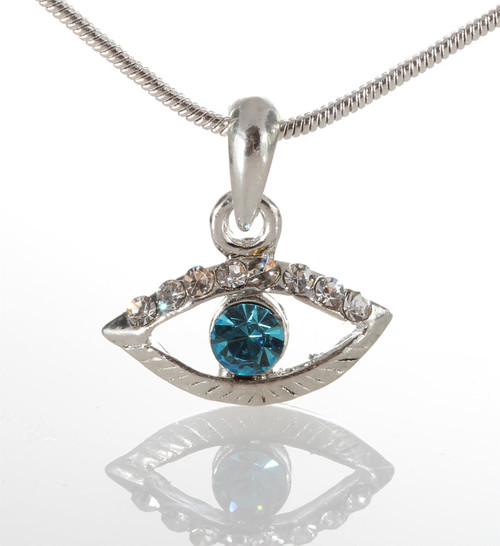 Spiritual Evil Eye Pendant Necklace LUCKY charm Jewelry Judaica Karma Kabbalah