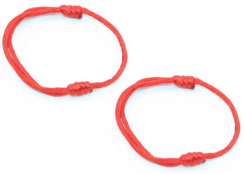 2 Red Hand Made Lucky String kabala Bangle Bracelet success Urban Fashion Wrap