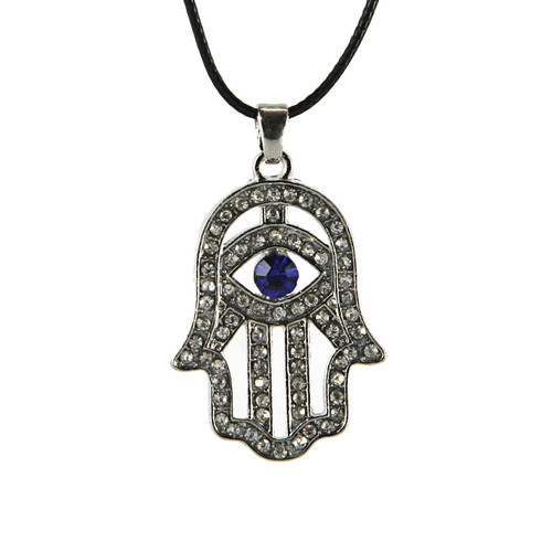 Hamsa hand Necklace Hand of God Blue Evil Eye Charm Pendant Judaica Kabbalah Hamsa hand Necklace Hand of God Blue Evil Eye Charm Pendant Judaica Kabbalah