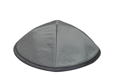 Gray dome Satin Kippah Yarmulke Traditional Jewish Yamaka Holy Head hat Cover